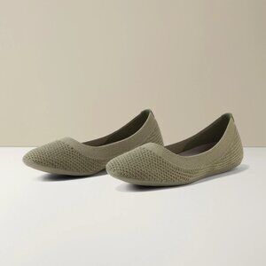 allbirds Tree Breezers Limited Edition Rugged Green Ballet Flats